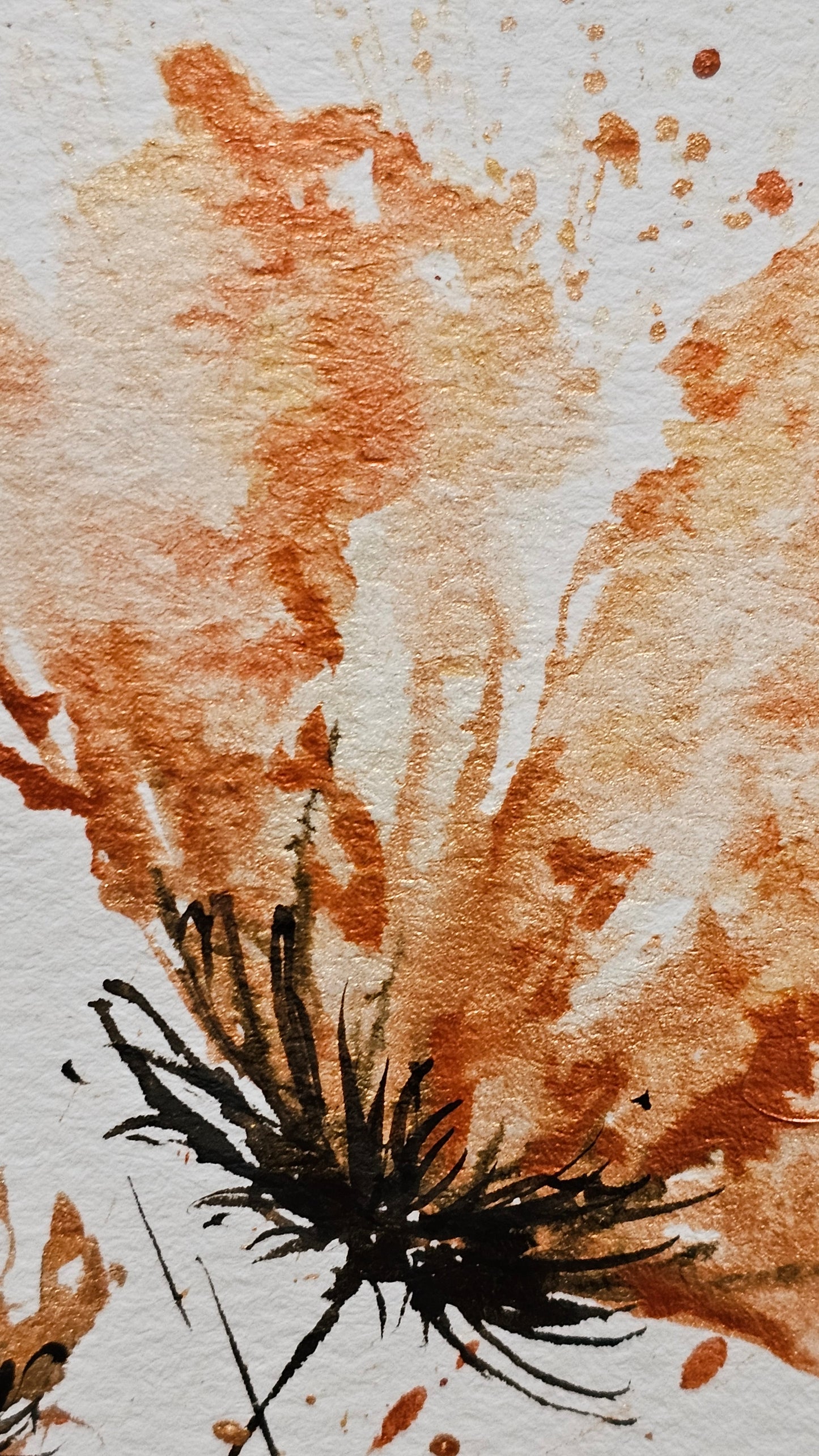 Une fleur en or