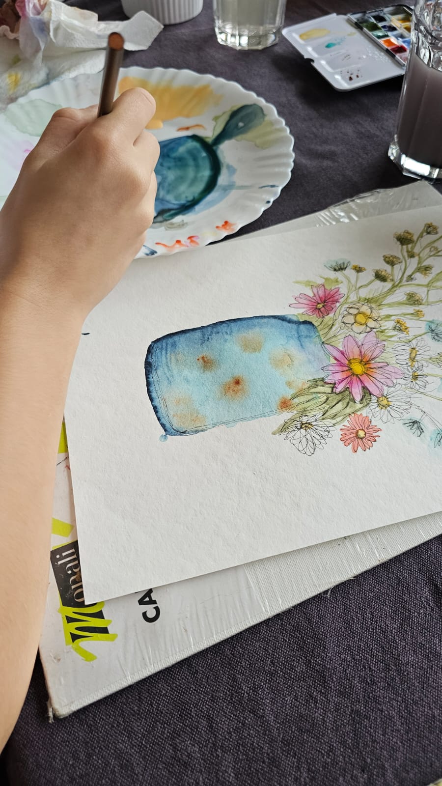 COURS AQAUARELLE A DOMICILE : ATELIER DECOUVERTE DE 2 HEURES