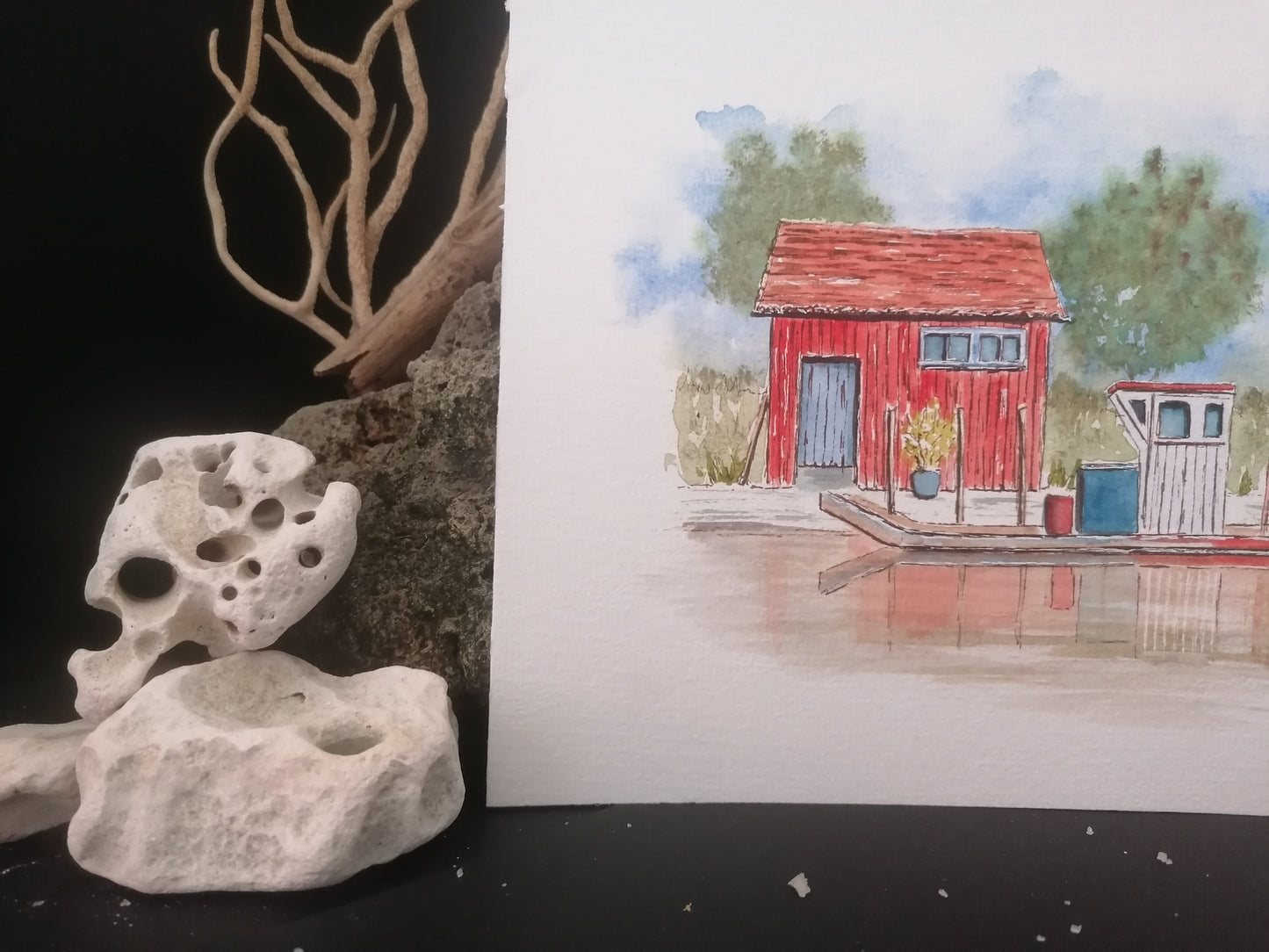 La cabane à huîtres rouge