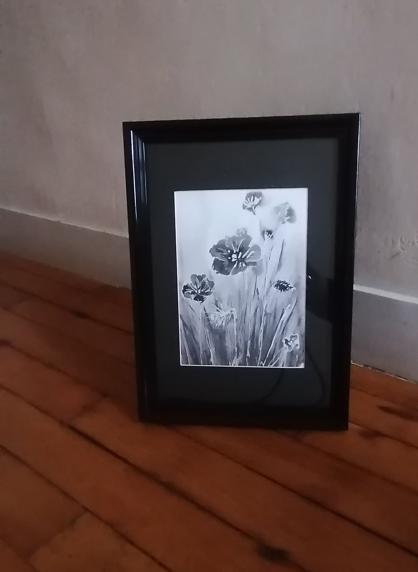 Le coquelicot en négatif