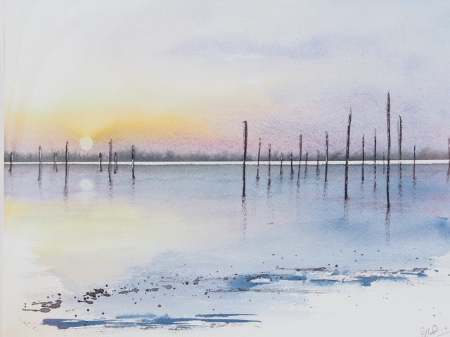 Couché de soleil sur les Pignots