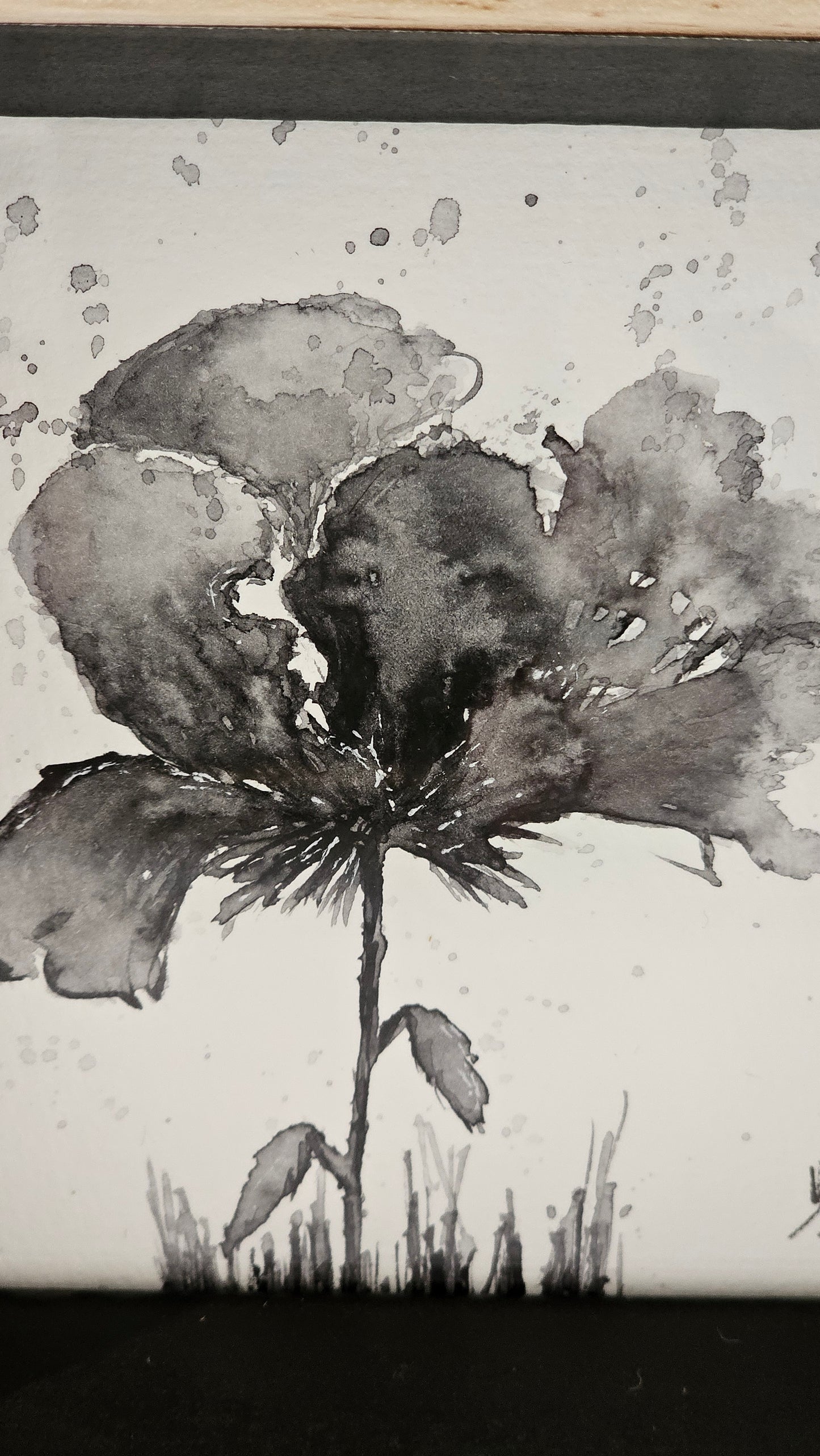 La fleur en monochrome