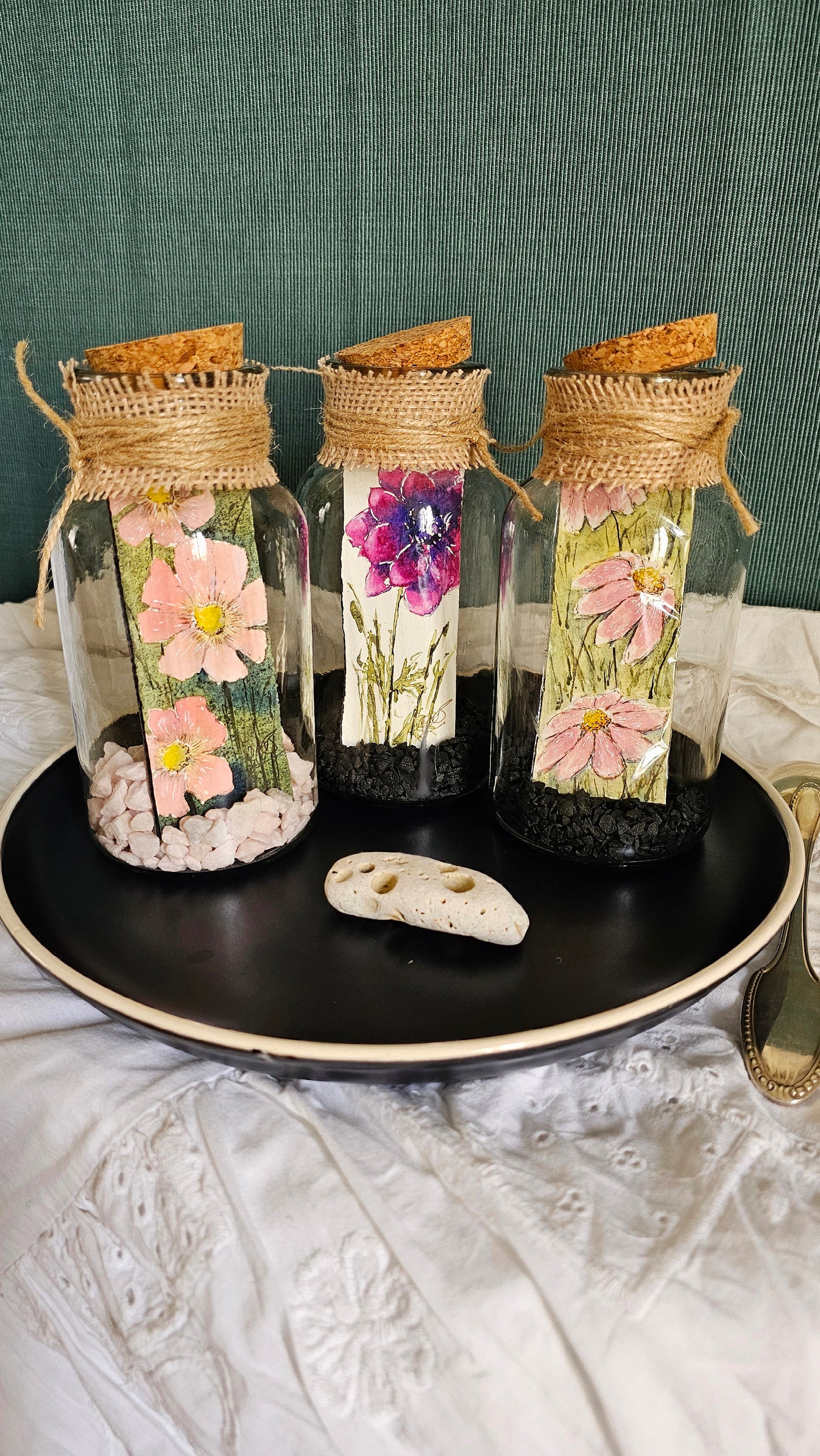 Vase aquarelle dahlia
