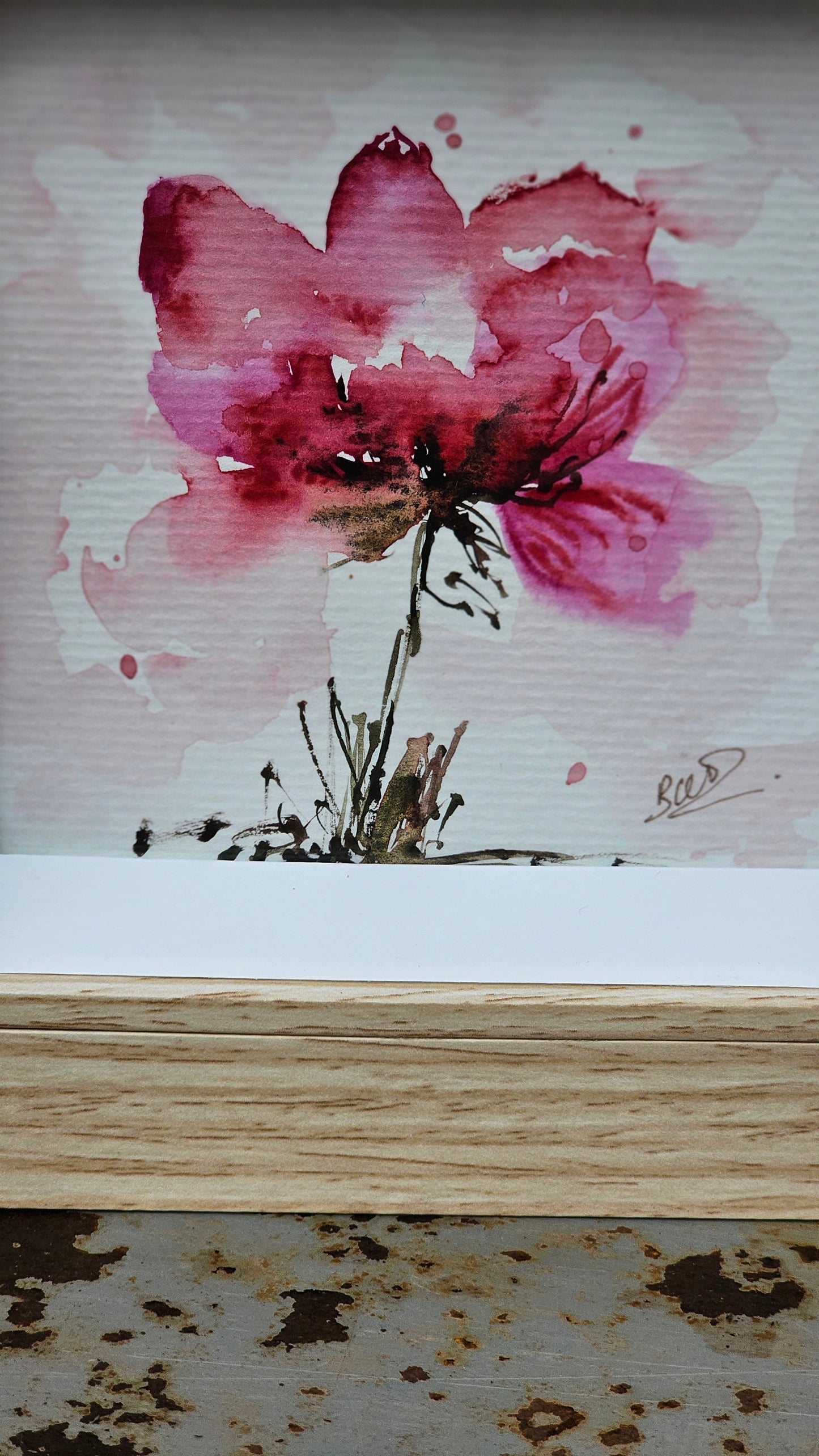 La fleur rose