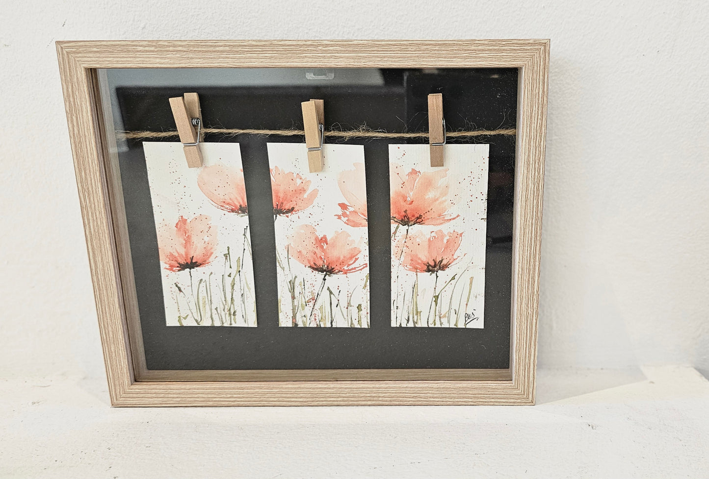 Triptyque coquelicots