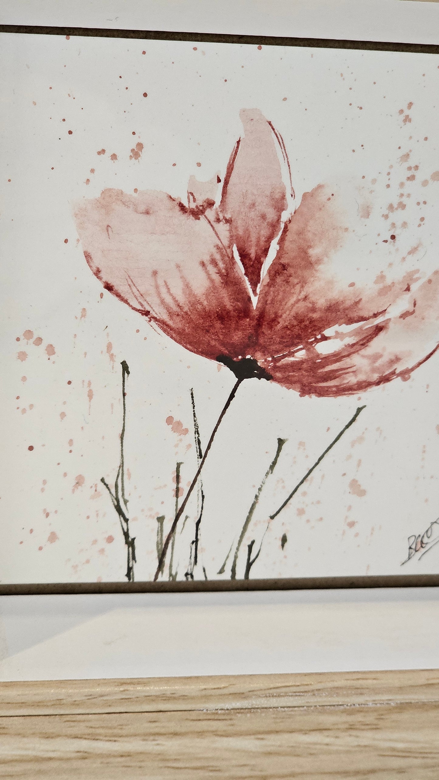 La fleur dans le vent