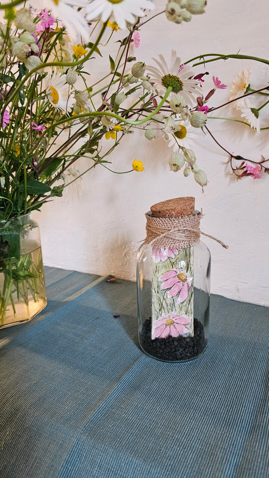 Vase aquarelle cosmos