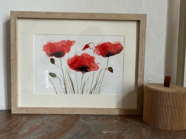 Les coquelicots au bord du chemin