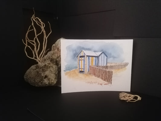 Les cabines de Plages à la Turballe n°3
