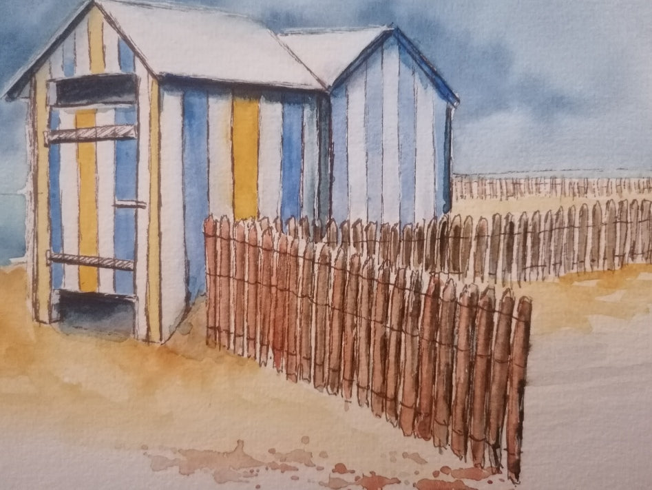 Les cabines de Plages à la Turballe n°3