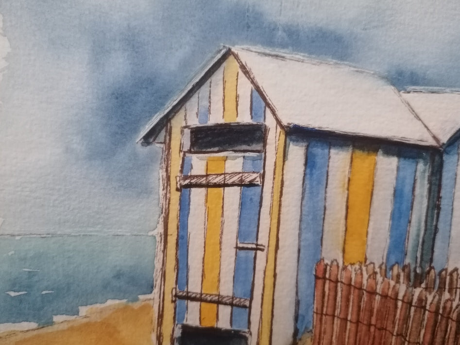Les cabines de Plages à la Turballe n°3