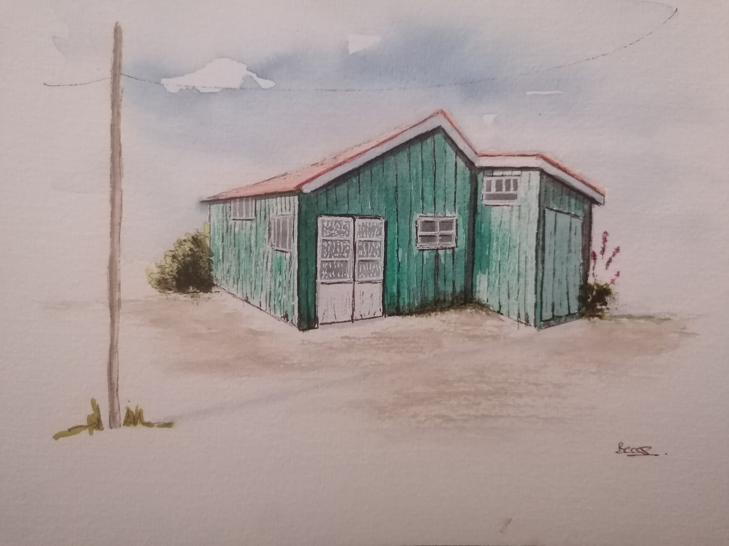 La cabane à huîtres verte