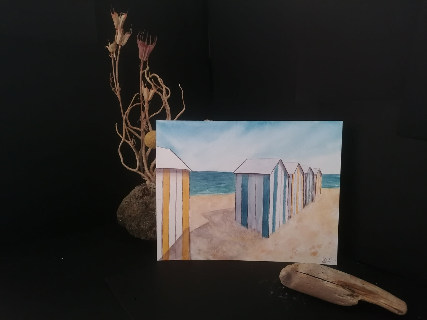 Les cabines de plage à la Turballe n°1
