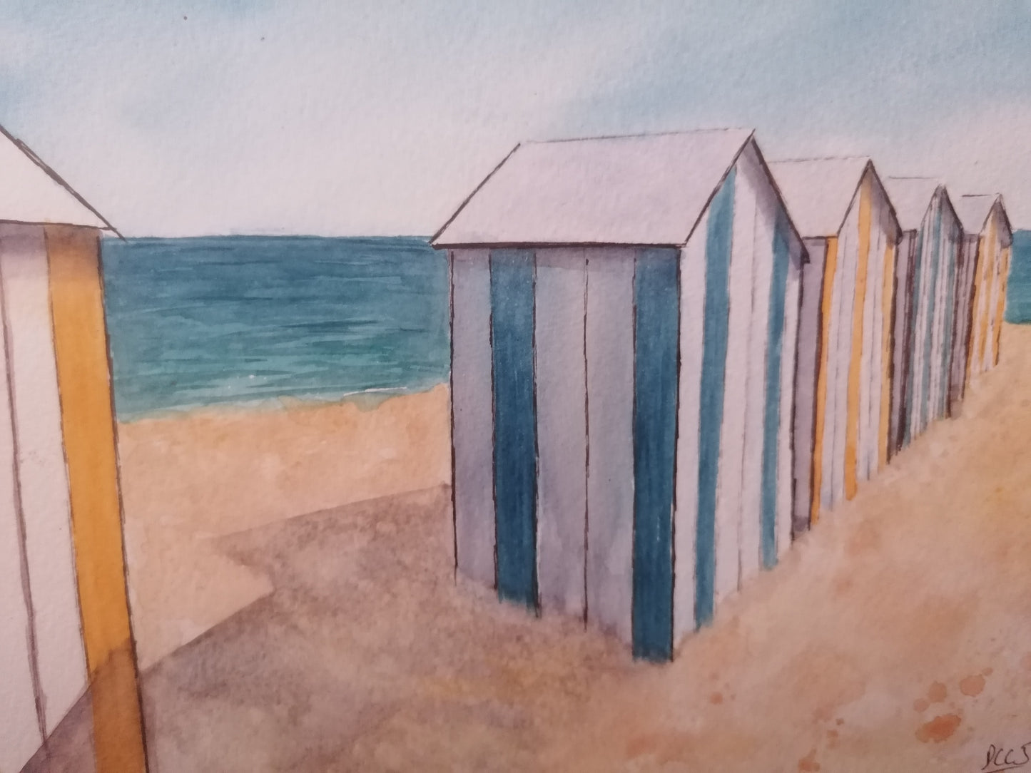Les cabines de plage à la Turballe n°1