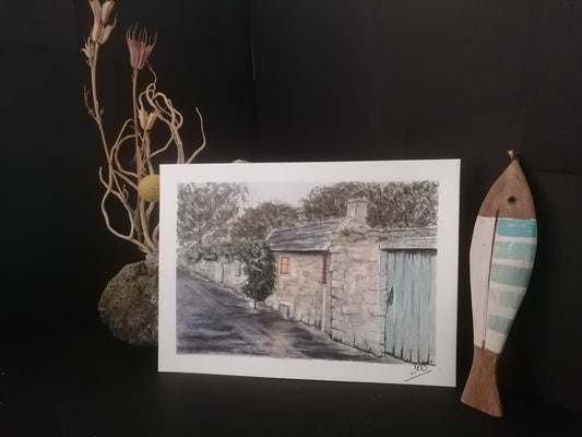 Déluge de pluie dans les ruelles de Piriac sur Mer