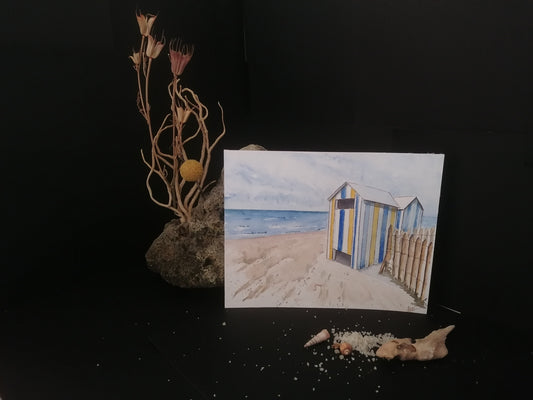 Les cabanes de plage à la Turballe n°2