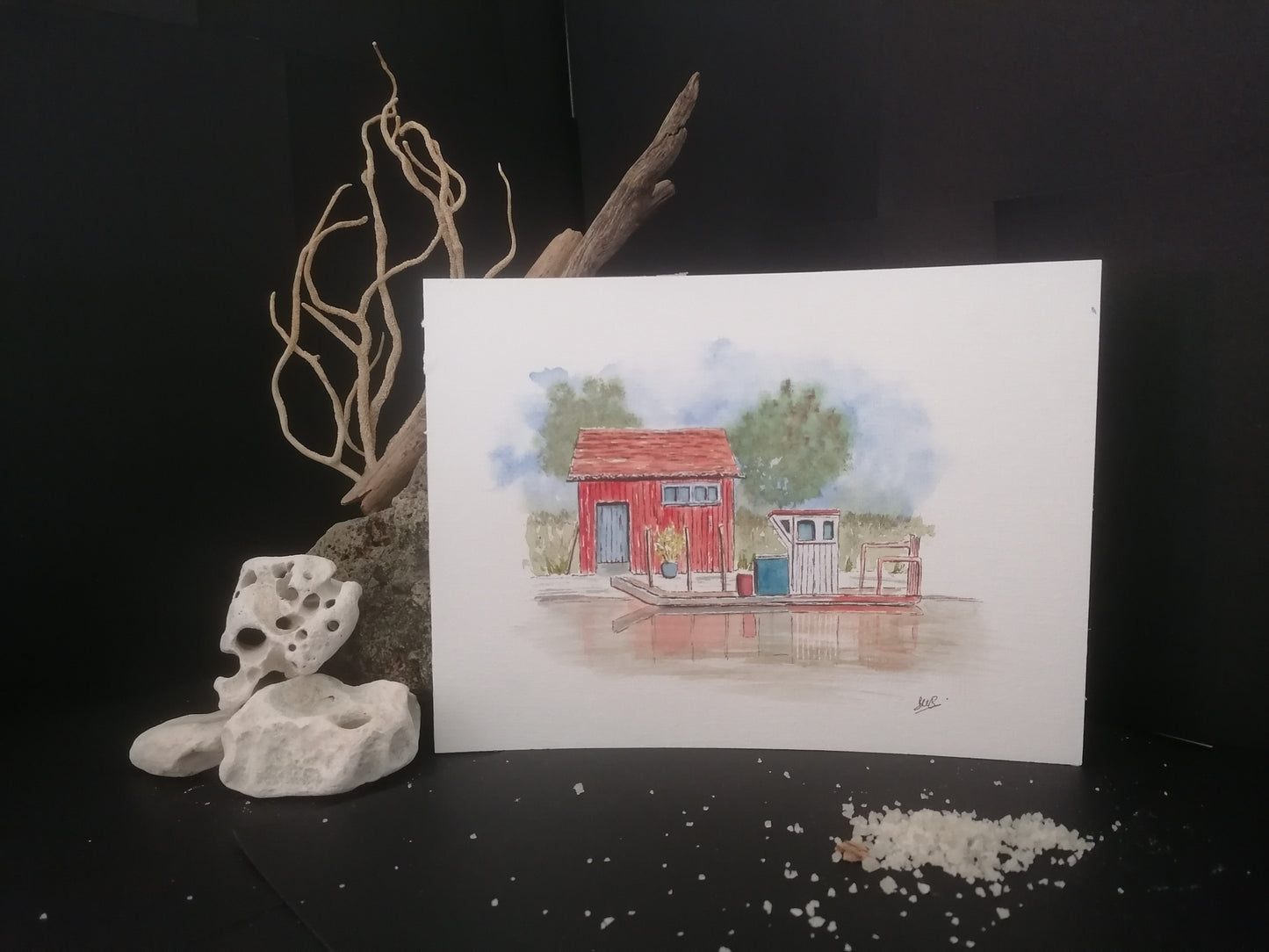 La cabane à huîtres rouge