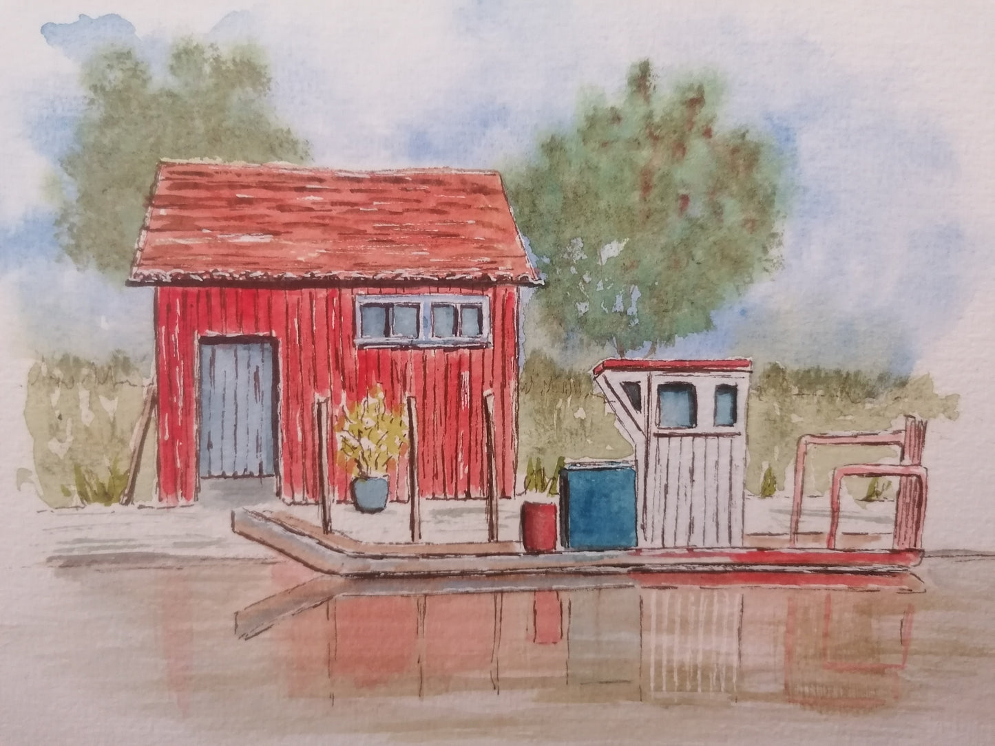 La cabane à huîtres rouge