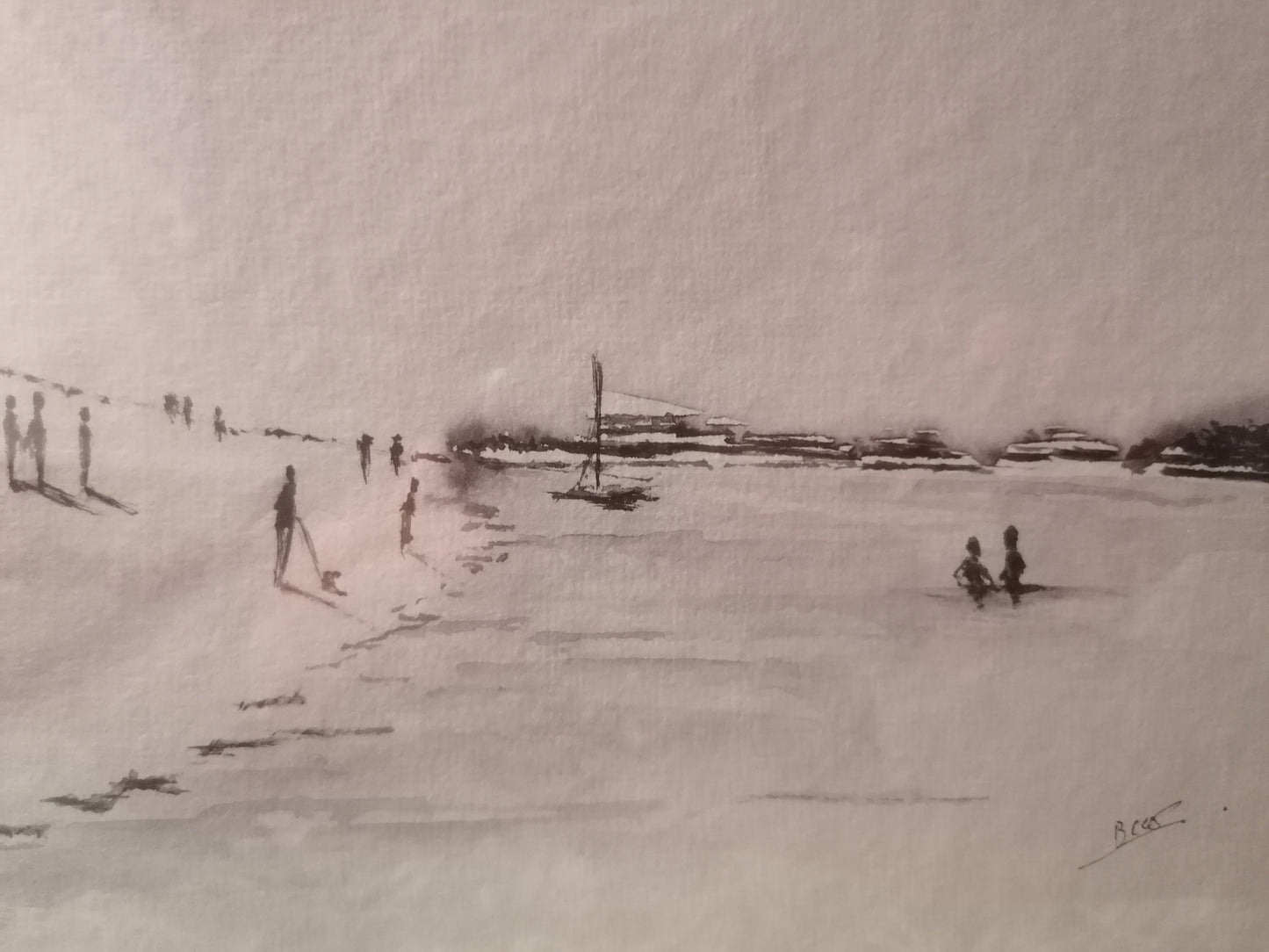 Fin de journée sur la plage