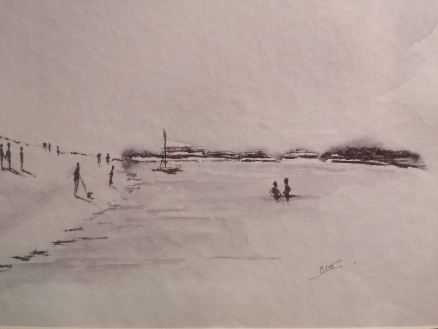 Fin de journée sur la plage