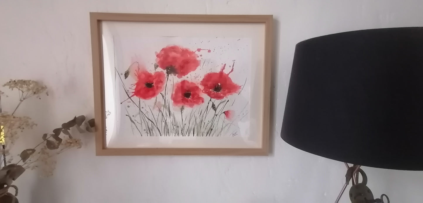 Coup de vent dans les coquelicots