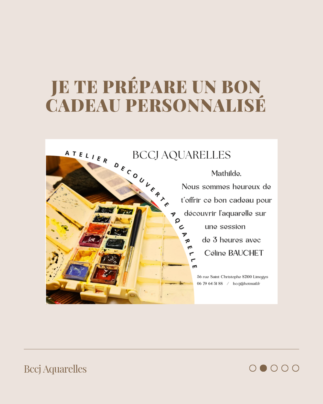COURS AQAUARELLE : ATELIER DECOUVERTE 100% PERSONNALISÉ