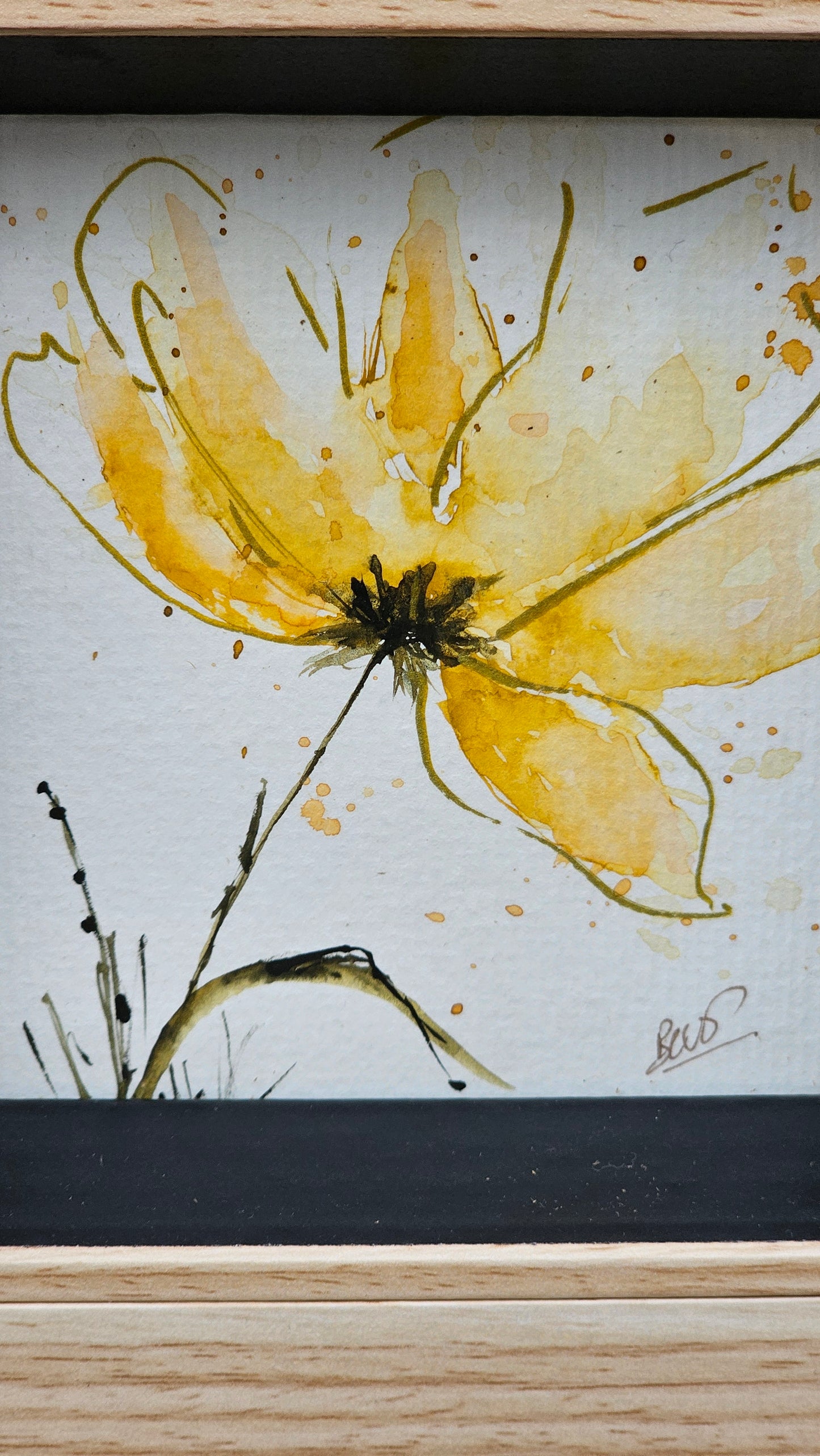 La fleur jaune