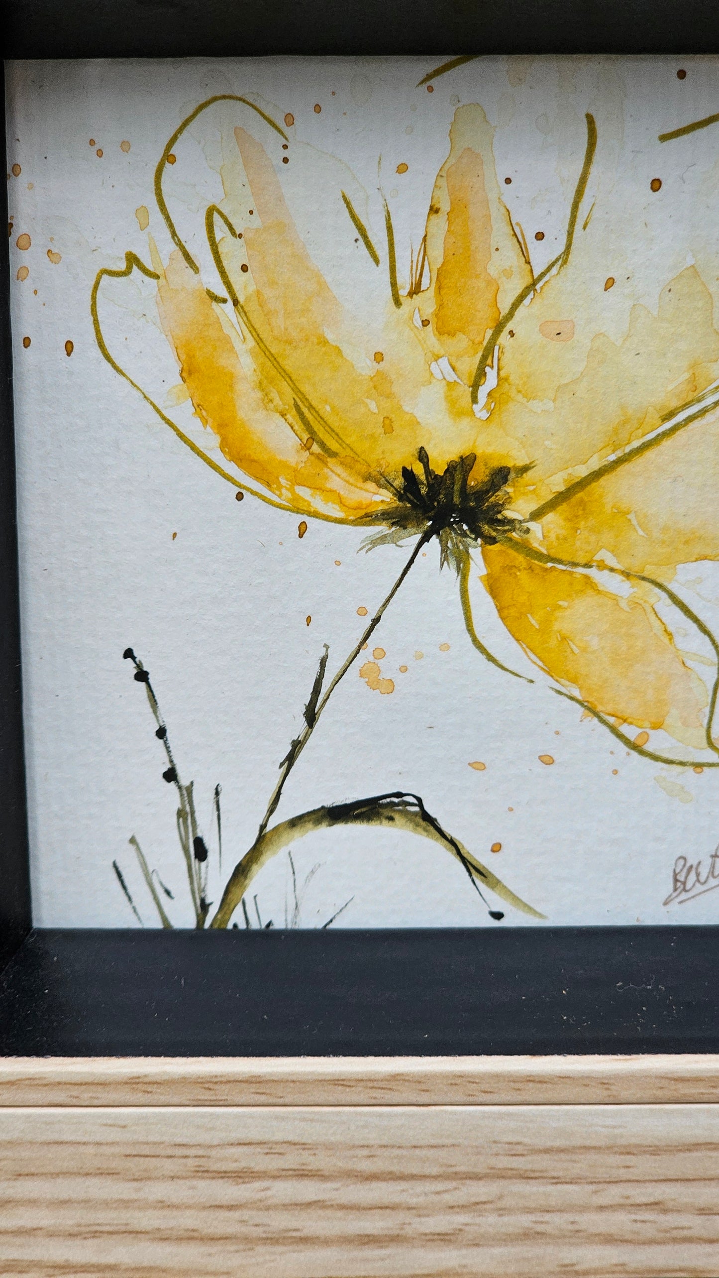 La fleur jaune