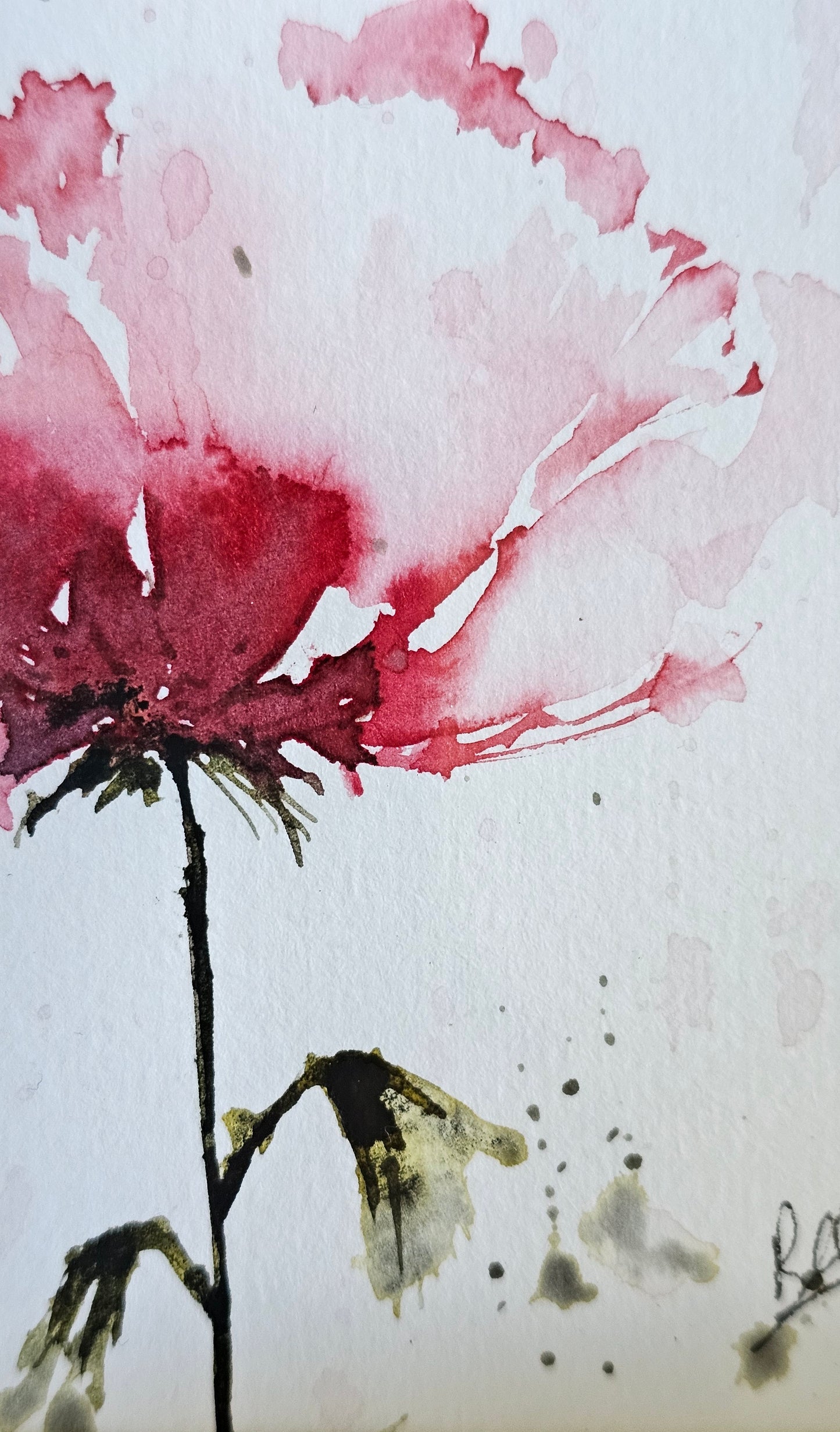 Une petite fleur rose